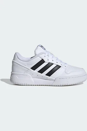 adidas Kids Unisex Team Court 2.0 STR Shoes - Leather - Size UK 3.5