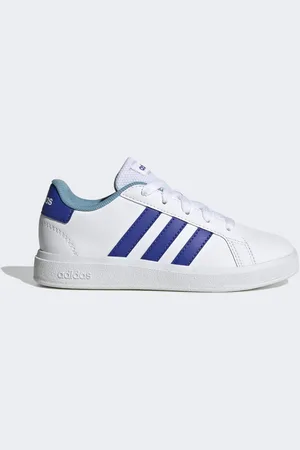 adidas Kids Unisex Grand Court Lifestyle Tennis Lace-Up Shoes - material_Synthetic - Size UK 13 Kids