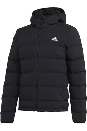 adidas Mens Helionic Stretch Hooded Down Jacket - Polyamide - Size 3XL