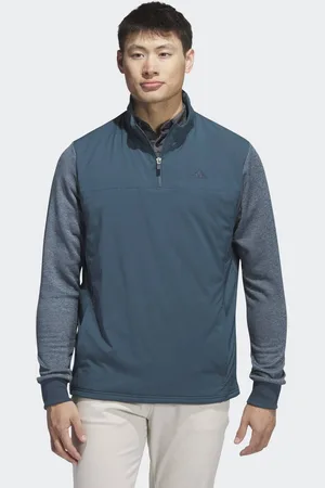 adidas Mens Go-To Quarter-Zip Jacket - Recycled Material - Size Large