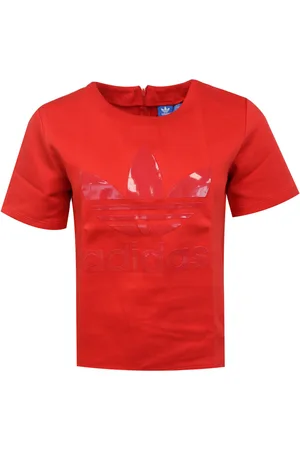 adidas Trefoil Womens T-Shirt Cotton - Size 4 UK