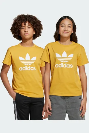 adidas Kids Unisex Adicolor Trefoil Tee - Cotton - Size 9-10Y
