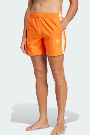 adidas Mens Adicolor 3-Stripes Swim Shorts - Recycled Material - Size Small