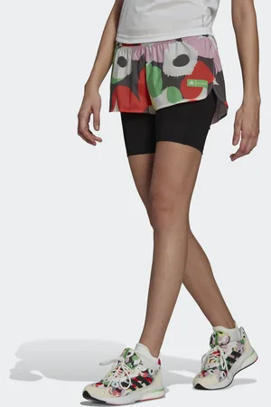 adidas Womens Marimekko x Running Shorts - Recycled Material - Size Small