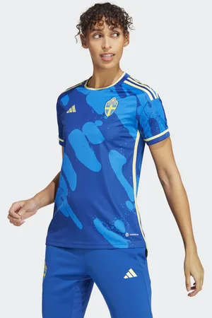 adidas Sweden WoMens Team 23 Away Jersey - Recycled Material - Size Medium