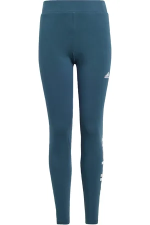 adidas Kids Unisex Essentials Linear Logo Cotton Tights - - Size 14-15Y