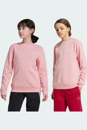 adidas Kids Unisex Crew Sweatshirt - Cotton - Size 13-14Y