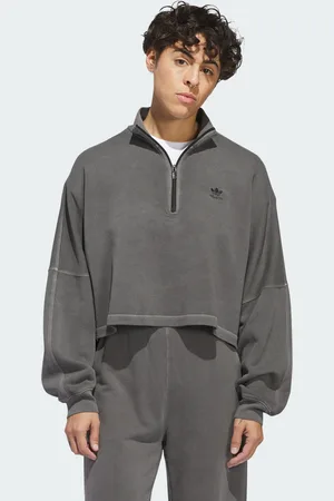 adidas Womens Essentials+ Sweatshirt - Cotton - Size Medium