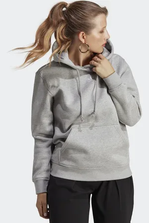 adidas Womens Adicolor Essentials Fleece Hoodie - Cotton - Size Medium