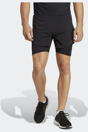 adidas Mens HEAT.RDY HIIT 2-in-1 Training Shorts - Recycled Material - Size XS - 5"