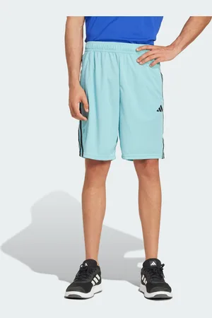 adidas Mens Train Essentials Piqué 3-Stripes Training Shorts - recycled_material - Size Large