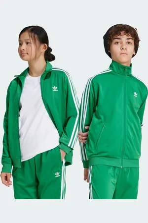 adidas Kids Unisex Adicolor Firebird Top - Recycled Material - Size 7-8Y