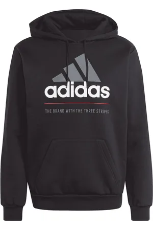 adidas Mens Fleece Hooded Tracksuit in Cotton - Size Large