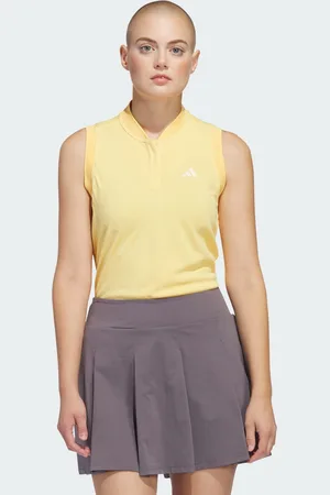 adidas Womens Ultimate365 Tour HEAT.RDY Sleeveless Polo Shirt - Recycled Material - Size Large