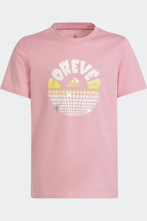 adidas Childrens Unisex Glam Graphic Tee - Cotton - Size 14-15Y