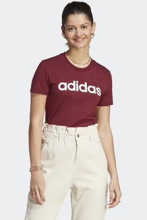 adidas Womens Essentials Slim Logo Tee - Cotton - Size X-Small