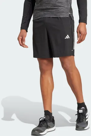 adidas Mens Gym+ Training 3-Stripes Woven Shorts - Recycled Material - Size XL - 5"