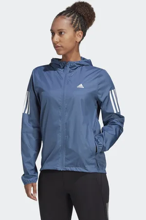adidas Womens Own the Run Hooded Running Windbreaker - Recycled Material - Size 2XS
