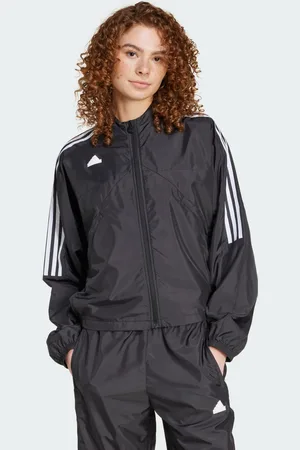 adidas Womens Tiro Cut 3-Stripes Summer Woven Track Jacket - Recycled Material - Size Small
