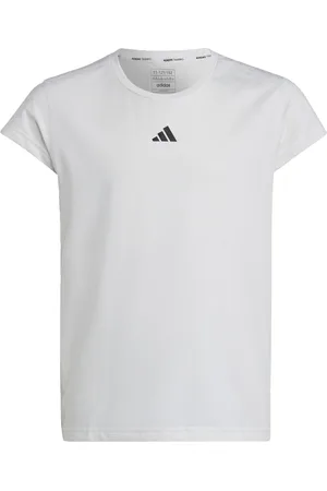 adidas Kids Unisex AEROREADY 3-Stripes Tee - Recycled Material - Size 7-8Y