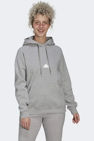 adidas Womens Oversized Hooded Sweatshirt - Cotton - Size 2XS