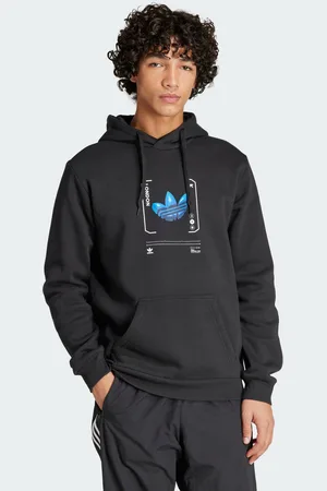 adidas Mens London Graphic Hoodie - Cotton - Size X-Small
