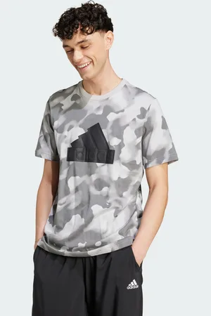 adidas Mens Future Icons Badge of Sport Allover Print Tee - Cotton - Size X-Small