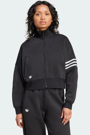 adidas Womens Neuclassics Track Top - Cotton - Size 2XS