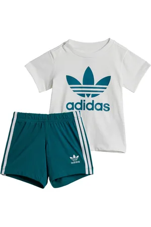 adidas Kids Unisex Shorts Tee Set - Cotton - Size 9-12M