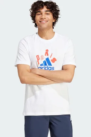 adidas Mens Graphic Tee - Cotton - Size Large
