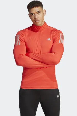 adidas Mens Own the Run 1/4 Zip Long Sleeve Sweatshirt - - Size X-Small