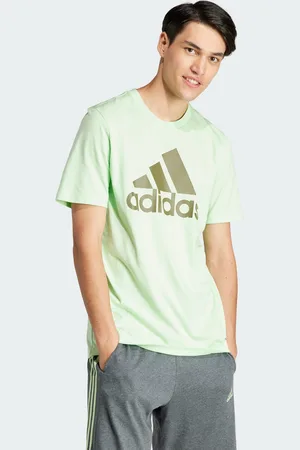 adidas Mens Essentials Single Jersey Big Logo Tee - Cotton - Size Medium