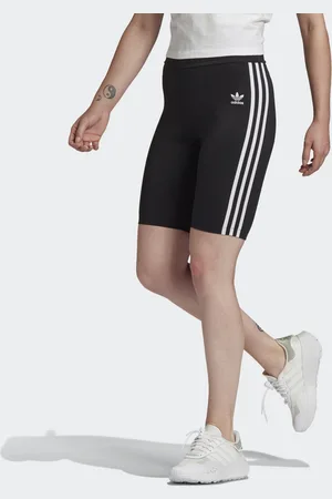 adidas Womens Adicolor Classics Primeblue High-Waisted Short Tights - Recycled Material - Size 4 UK