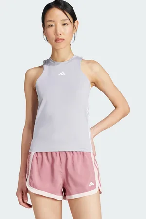 adidas Womens AEROREADY Train Essentials Regular 3-Stripes Tank Top - Recycled Material - Size X-Large