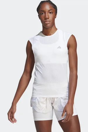adidas Womens FAST TEE - Recycled Material - Size Large