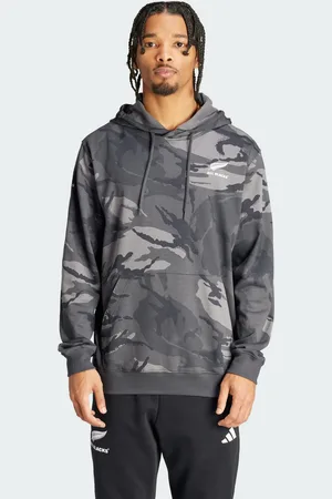 adidas Mens All Blacks Camouflage Hoodie - Cotton - Size Small