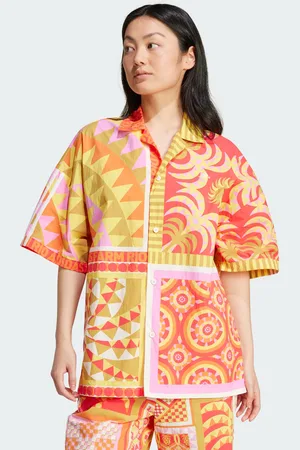 adidas Womens x FARM Rio Shirt - Recycled Material - Size Small/Medium