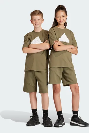 adidas Childrens Unisex Future Icons Logo 8-Inch Shorts - Cotton - Size 13-14Y
