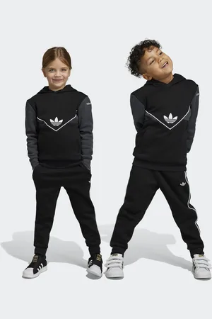 adidas Kids Unisex Adicolor Hoodie Set - Cotton - Size 7-8Y