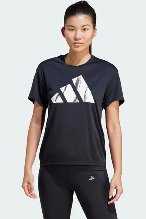 adidas Womens Run It Brand Love Tee - recycled_material - Size Large