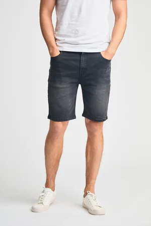 Tokyo Laundry Mens Cotton Blend Regular-Fit Denim Shorts - Size Large