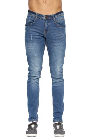 Duck and Cover Mens Tranfold Slim Jeans (Stone Wash) - - Size 34 Regular