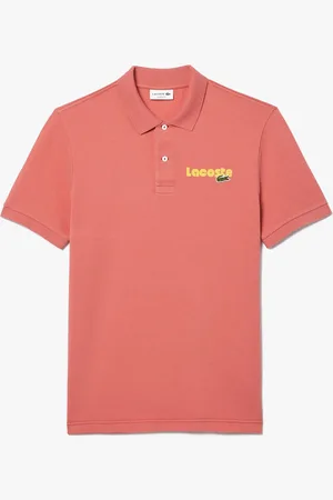 Lacoste Mens Regular Fit L.12.12 Washed Effect Polo Shirt in Cotton - Size Small