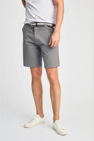 Tokyo Laundry Mens Cotton Chino Short With Belt - Size X-Large