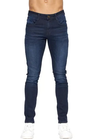 Duck and Cover Mens Maylead Slim Jeans (Dark Wash) - - Size 38 Regular