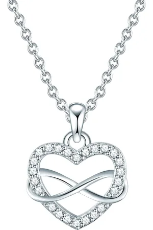 Rafaela Donata Womens Necklace with pendant sterling zirconia white - Size 40cm