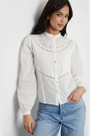 Threadbare Womens Lace Detail Boho Blouse - Size 10 UK