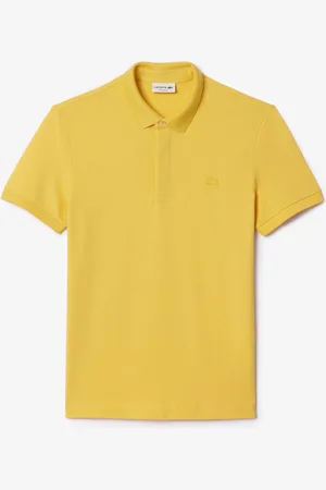 Lacoste Mens Regular Fit Paris Stretch Piqué Polo Shirt in Cotton - Size Large