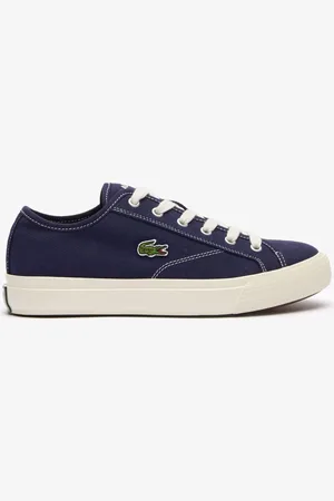 Lacoste Mens Backcourt Trainers in -White Leather - Size UK 6.5
