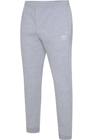 Umbro Childrens Unisex Childrens/Kids Club Leisure Jogging Bottoms (Grey Marl/White) - - Size 7-8Y